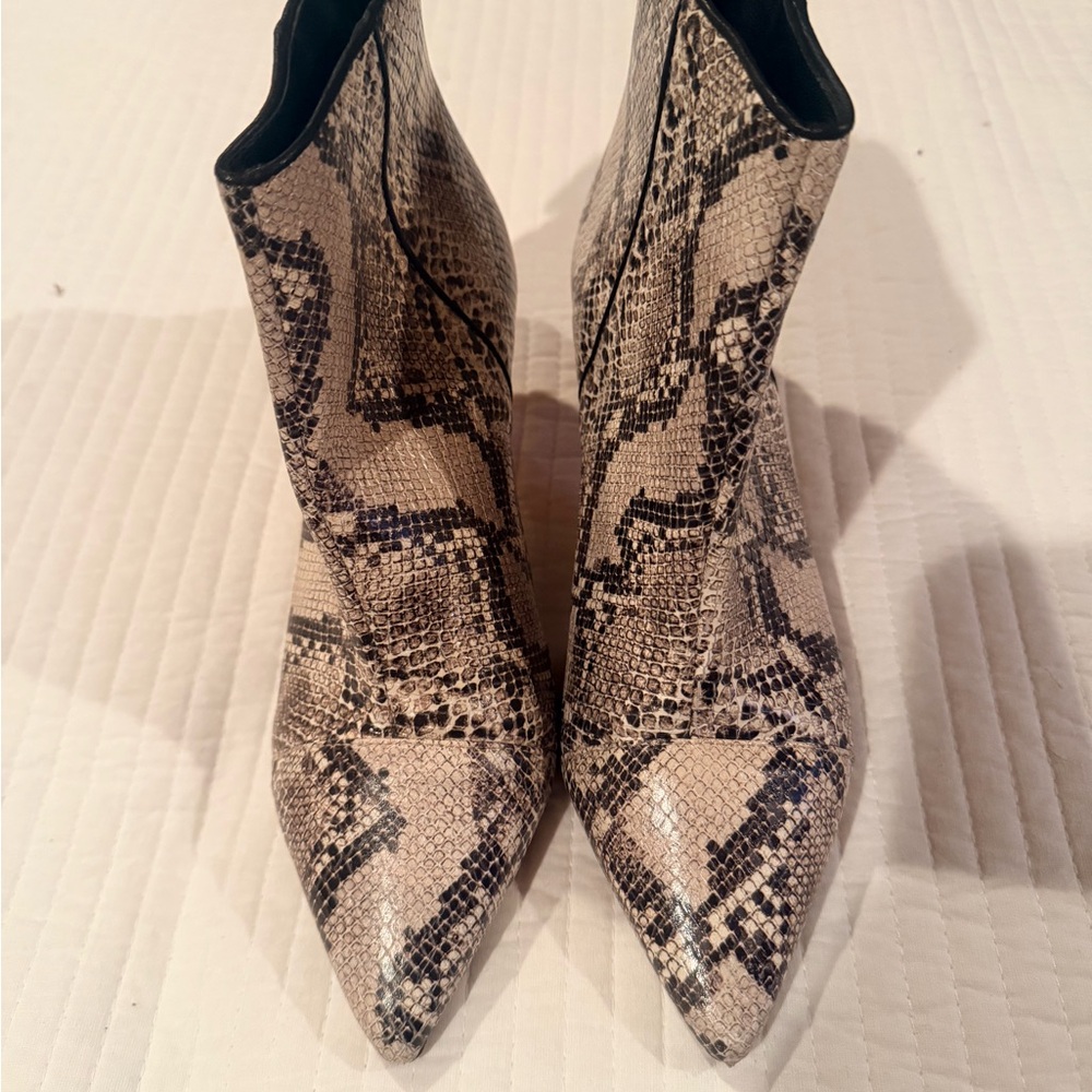 RAYE Snakeskin Ankle Boots